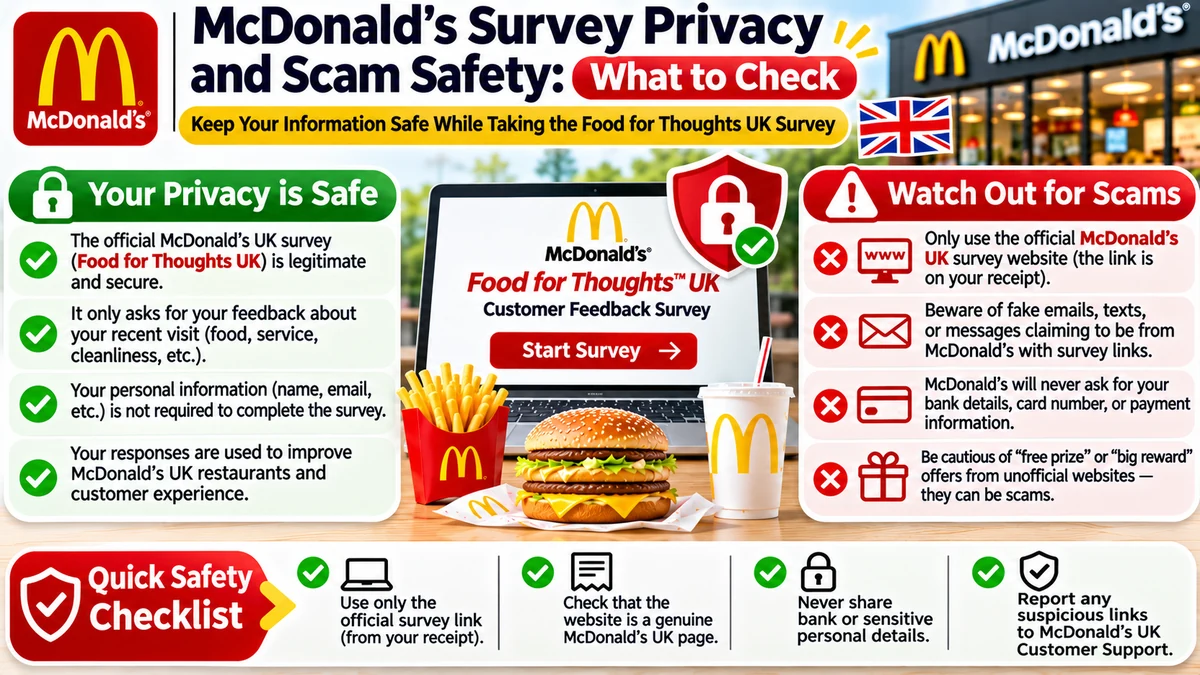 Phone screen with a safety reminder on a restaurant table — original illustrative image, not an official photograph